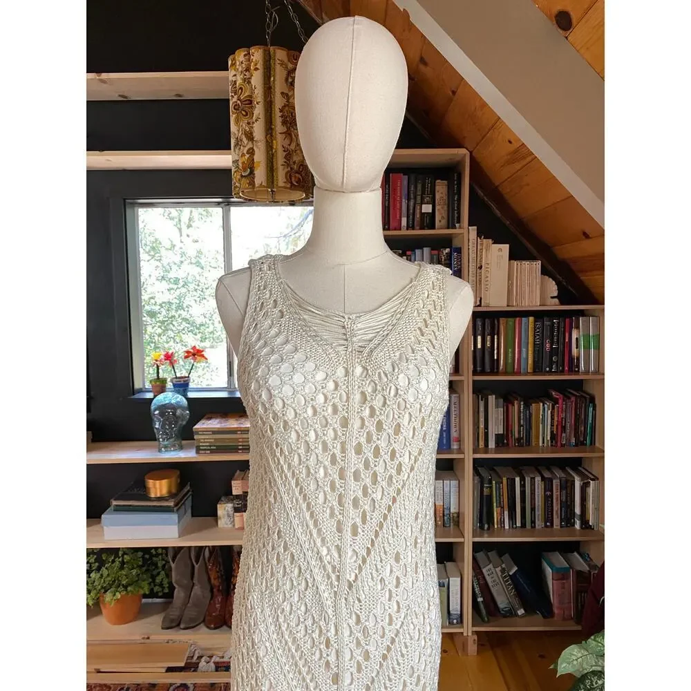 Crochet Open Knit Dress